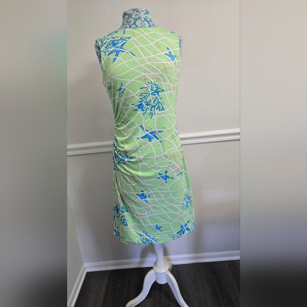 J. McLaughlin Green and Blue Dress